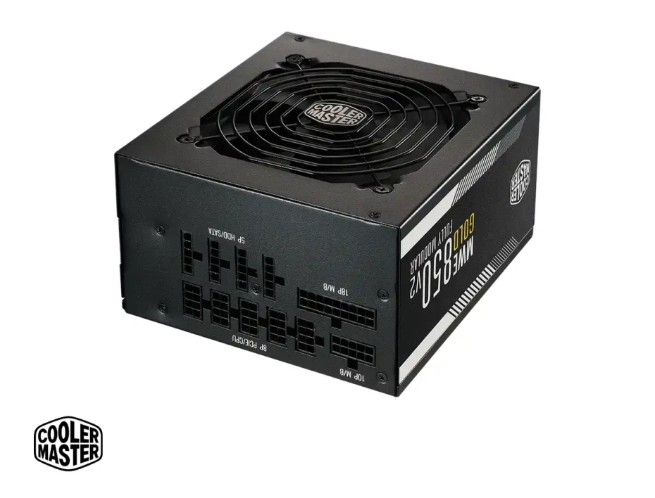 Fuente Cooler Master 850w Mwe V2 Atx 3.0 (mpe-8501-afaag-3u2) Atx, 80 Plus Gold, Modular, Negro