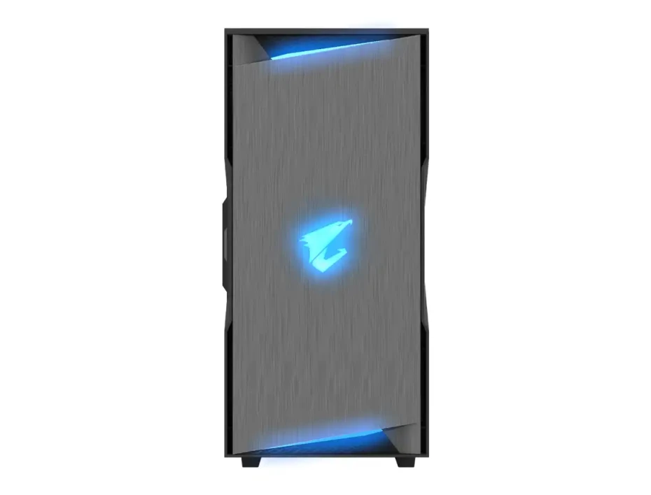 Case Gigabyte Ac300g S/fuente (gb-ac300g) Panel De Vidrio, Led Argb, Negro Con Gris
