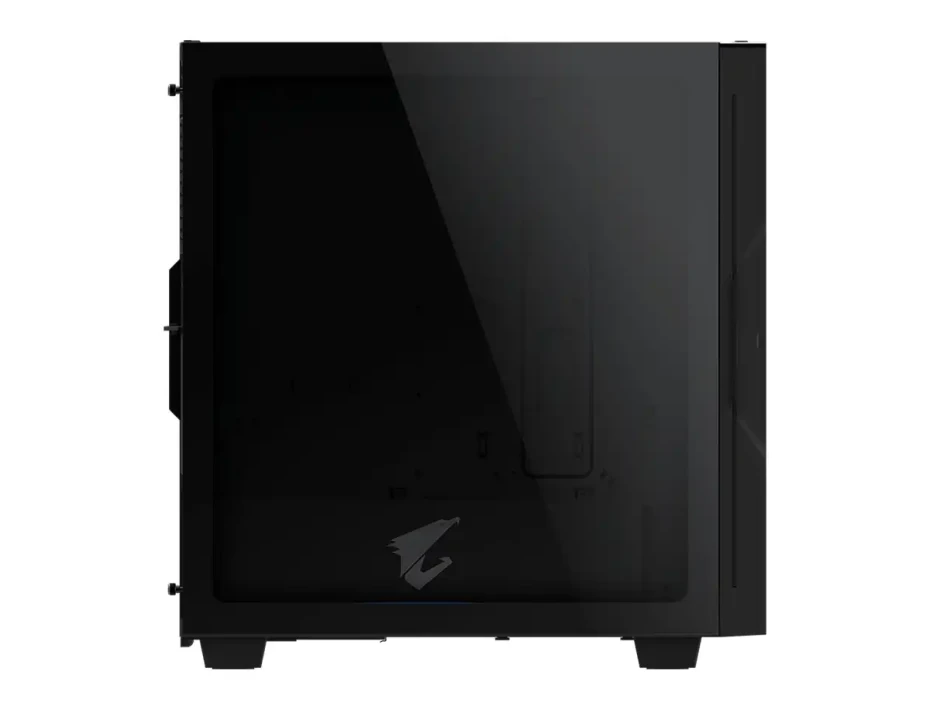 Case Gigabyte Ac300g S/fuente (gb-ac300g) Panel De Vidrio, Led Argb, Negro Con Gris