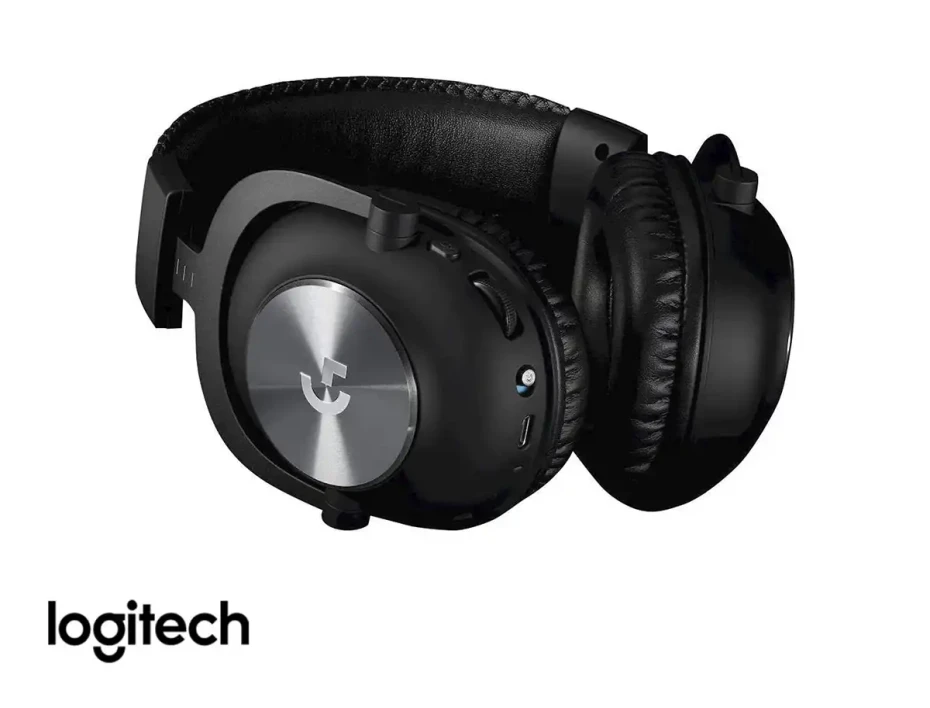 Auricular Logitech G Pro X Gaming Inalambrico (981-000906) Con Microfono, Negro