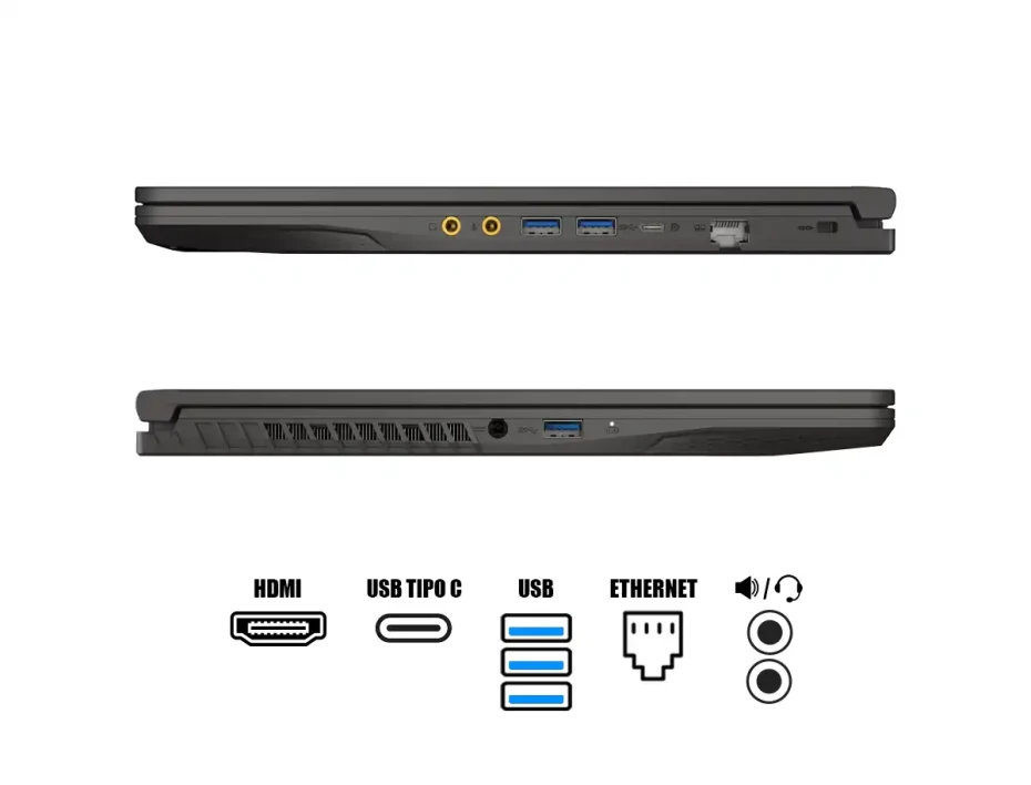 Laptop Msi Ryzen 9-8945hs A15 Ai B8vf-270us Gaming (thin A15 Ai B8vf-270us) 15.6" Fhd 144hz, Ram 16gb, 1tb, Nvidia Rtx 4060 8gb, Win 11, Negro