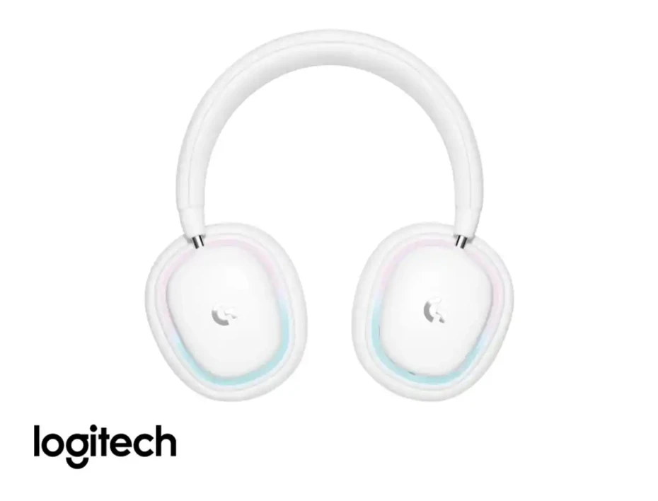 Auricular Logitech Inalambrico Aurora Coleccion Gaming G735,con Microfono, Control De Volumen, Almohadillas Suaves, Color Blanco (981-001082)