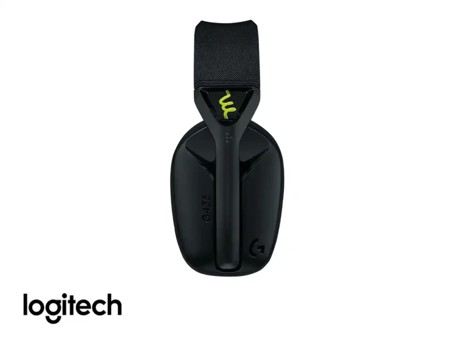 Auricular Inalambrico Logitech Lightspeed G435 Gaming (981-001049) Con Microfono, Negro C/ Amarillo