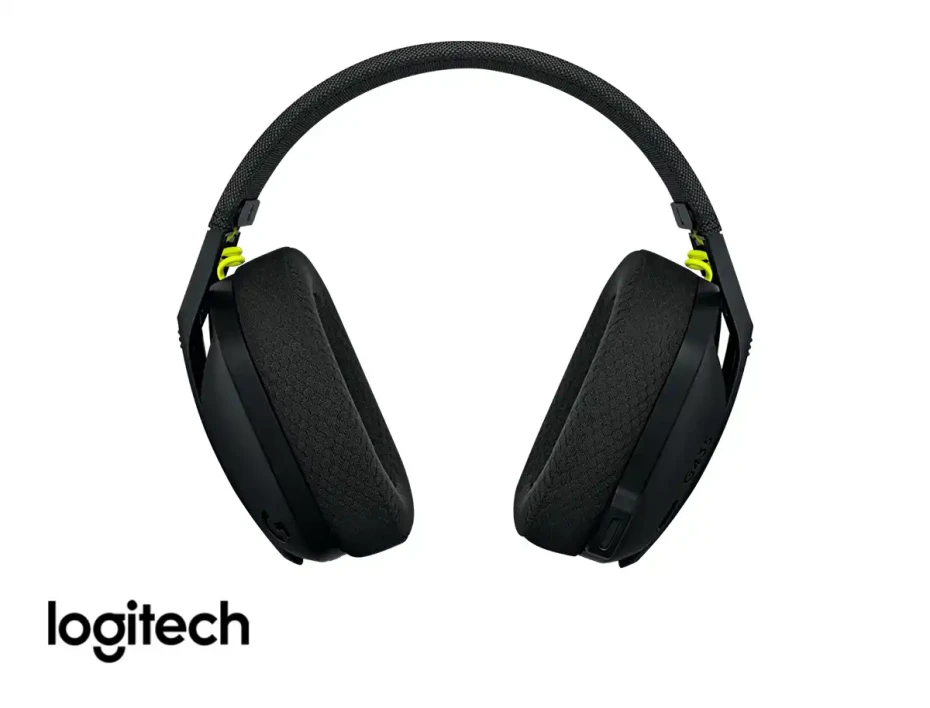 Auricular Inalambrico Logitech Lightspeed G435 Gaming (981-001049) Con Microfono, Negro C/ Amarillo