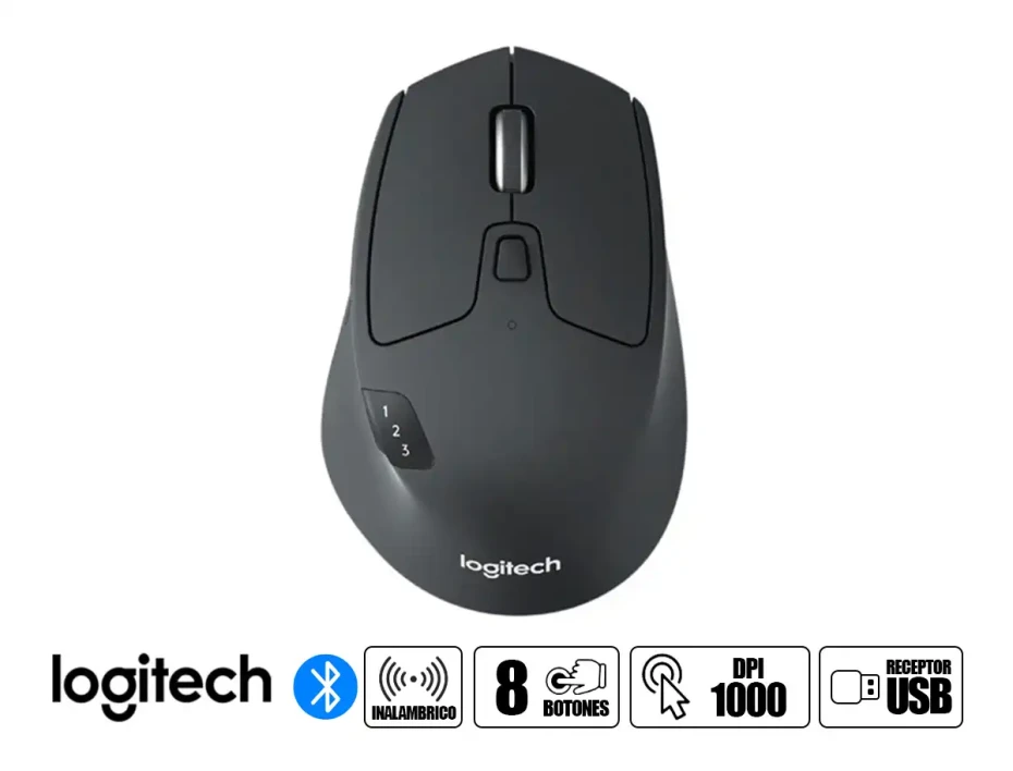 Combo 2 En Uno Logitech Inalambrico Performance Mk850, Teclado Bluetooth Smart, Mouse 8 Botones Sensor Hasta 1000 Dpi, Color Negro (920-008659)
