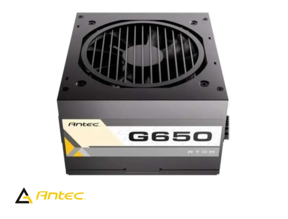 Fuente De Poder Antec 650w Atom G650 (0-761345-20032-5) Atx, 80 Plus Gold, Semi Modular Negro
