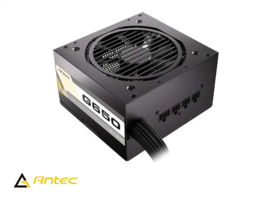 Fuente De Poder Antec 650w Atom G650 (0-761345-20032-5) Atx, 80 Plus Gold, Semi Modular Negro