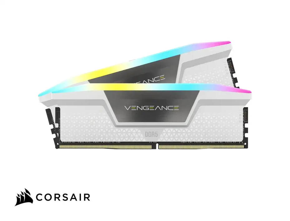 Memoria Ram Corsair Ddr5 64gb (32gbx2) Vengeance Rgb White (cmh64gx5m2b5200c40w) 5200 Mt/s