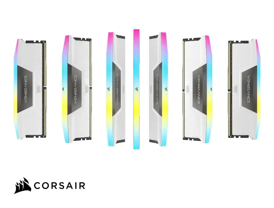 Memoria Ram Corsair Ddr5 64gb (32gbx2) Vengeance Rgb White (cmh64gx5m2b5200c40w) 5200 Mt/s