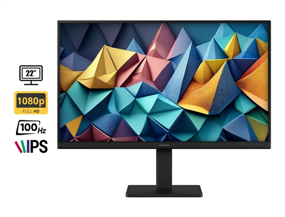 Monitor Samsung 22 Pulgadas Ls22d300 (ls22d300galxpe) Frecuencia 100hz, Fhd, 5ms, 1 Hdmi, 1 Vga