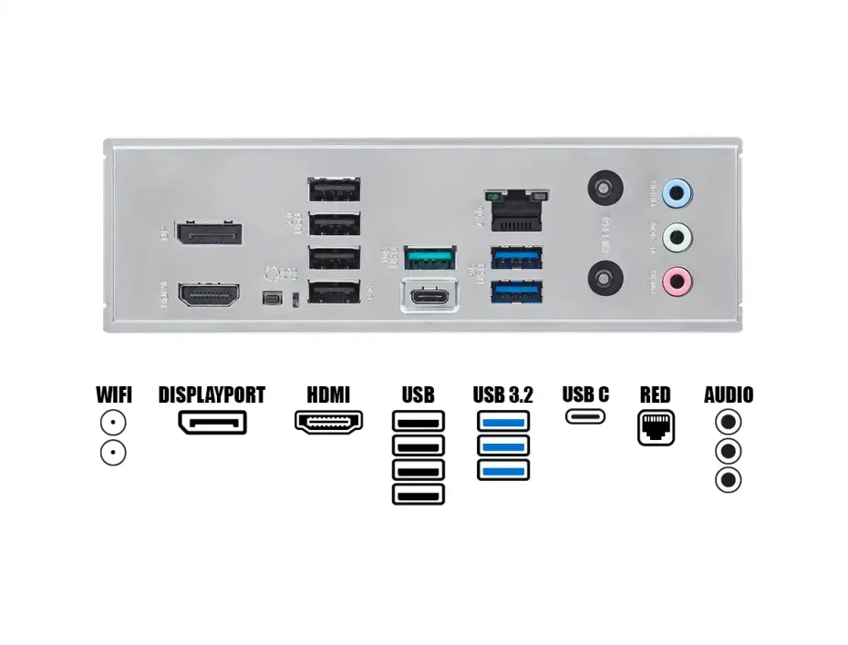 Placa Madre Asus B840 Wifi  (prime B840-plus Wifi ) Atx 4 Slot De Ram Ddr5