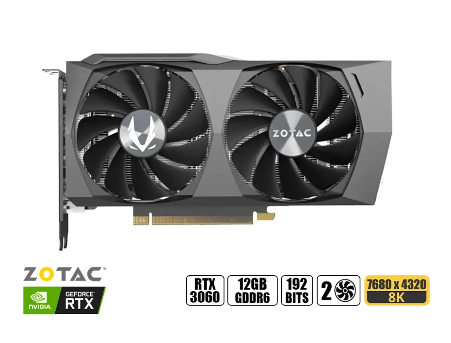 Tarj. Video Zotac Geforce Rtx 3060 12gb Gddr6 Twin Edge ( Zt-a30600e-10m ) 192 B