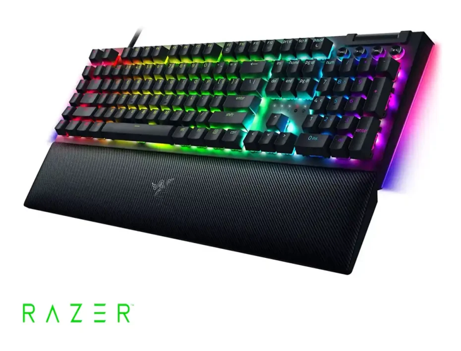 Teclado Gamer Razer Blackwidow V4 (rz03-04691900-r3u1) Mecanico, Switch Yellow , Led Rgb, Negro