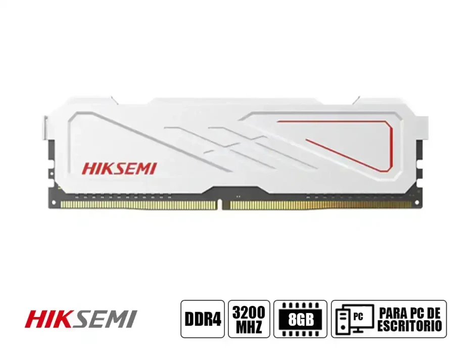 Memoria Ram Hiksemi Ddr4 8gb Armor (hsc408u32e2-8) 3200 Mhz, Blanco