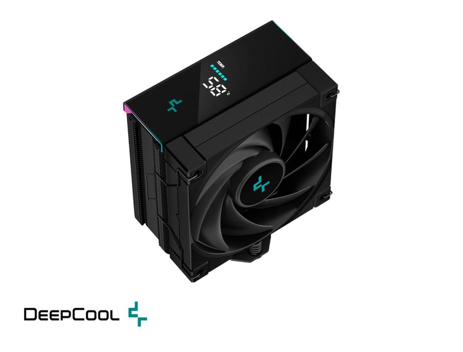 Cooler Para Procesador Deepcool Ak400 Digital (r-ak400-bkadmn-g) 1 Ventilador, 120mm, Led Argb, Negro