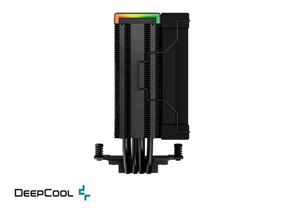 Cooler Para Procesador Deepcool Ak400 Digital (r-ak400-bkadmn-g) 1 Ventilador, 120mm, Led Argb, Negro
