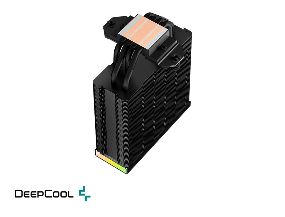 Cooler Para Procesador Deepcool Ak400 Digital (r-ak400-bkadmn-g) 1 Ventilador, 120mm, Led Argb, Negro