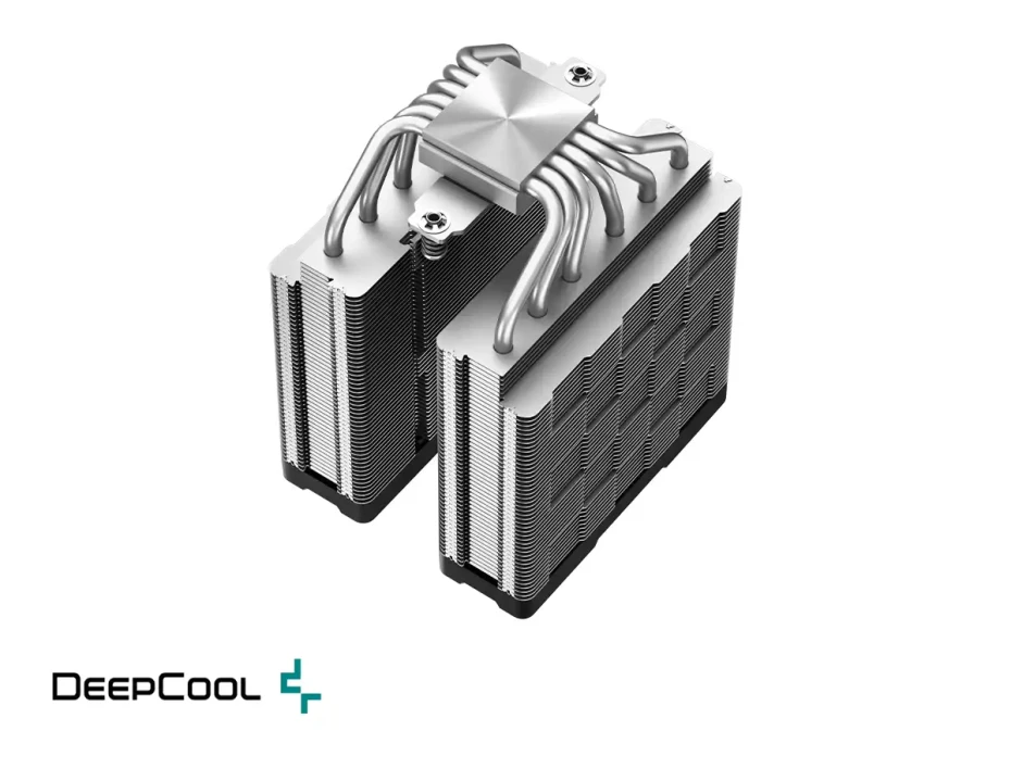 Cooler Para Procesador Deepcool Ag620 Digital (r-ag620-bkndmn-g-1) 2 Ventiladores, Aluminio