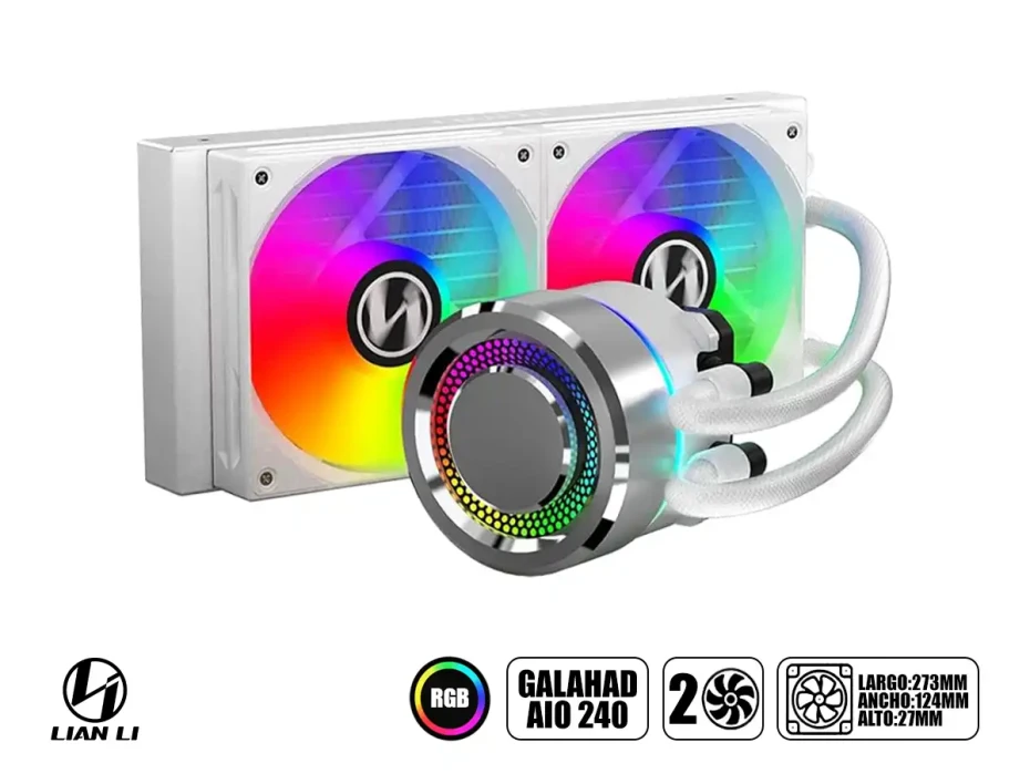 Sistema De Enfriamiento Liquido Lian Li Galahad 240 White Led-  (ga-240a White)