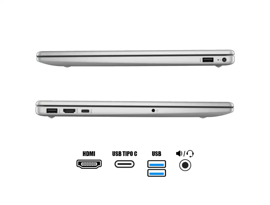 Laptop Hp Ryzen 7-7730u 15-fc0012la (802n1la#abm) Pantalla 15.6", Ram 16gb, Ssd 512gb, Esp., S/s