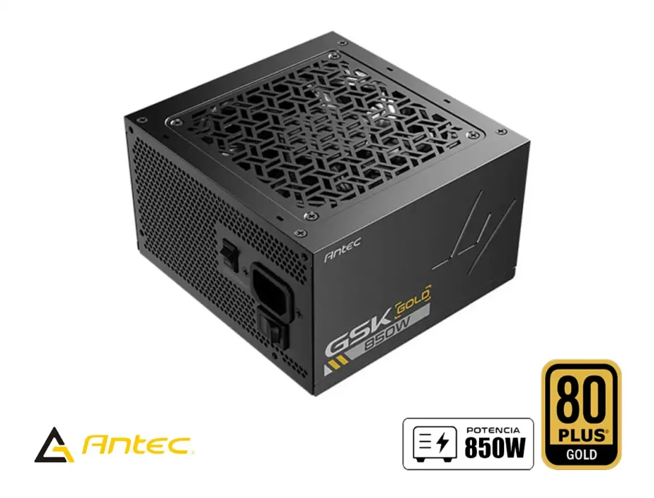 Fuente De Poder Antec 850w Gsk850 (0-761345-20050-9) Atx, 80 Plus Gold, Modular, Negro