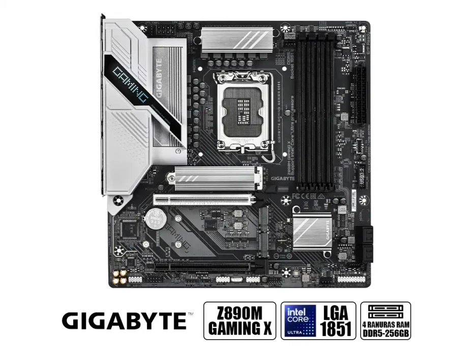 Placa Madre Gigabyte Z890m Gaming X (9mz89mgx-00-g10) Socket Lga 1851, Ram Ddr5