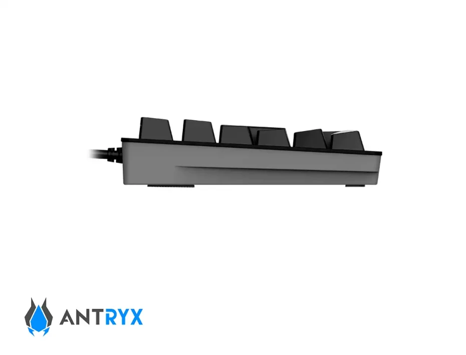 Teclado Gamer Antryx Chrome Storm Mk860l (amk-860lkgblr1-sp) Mecanico 100%, Switch Blue, Led Rgb
