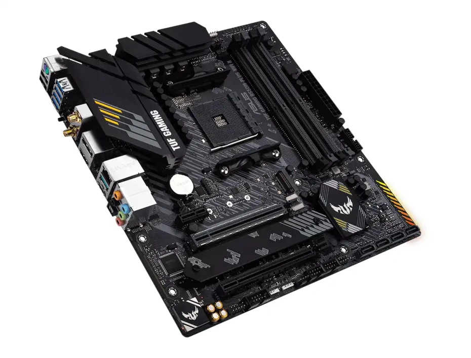 Placa Madre Asus B550m-plus Tuf Gaming Wifi Ii (90mb19y0-m0eay0) Amd Ryzen Am4, Ram Ddr4 Buss 4866oc Mhz, Rgb