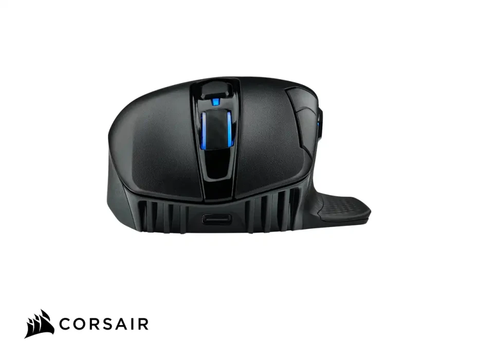 Mouse Inalambrico Corsair Dark Core Rgb Pro Gaming (ch-9315411-na) Hasta 18.000 Dpi, Receptor Usb, Bluetooth, 8 Botones