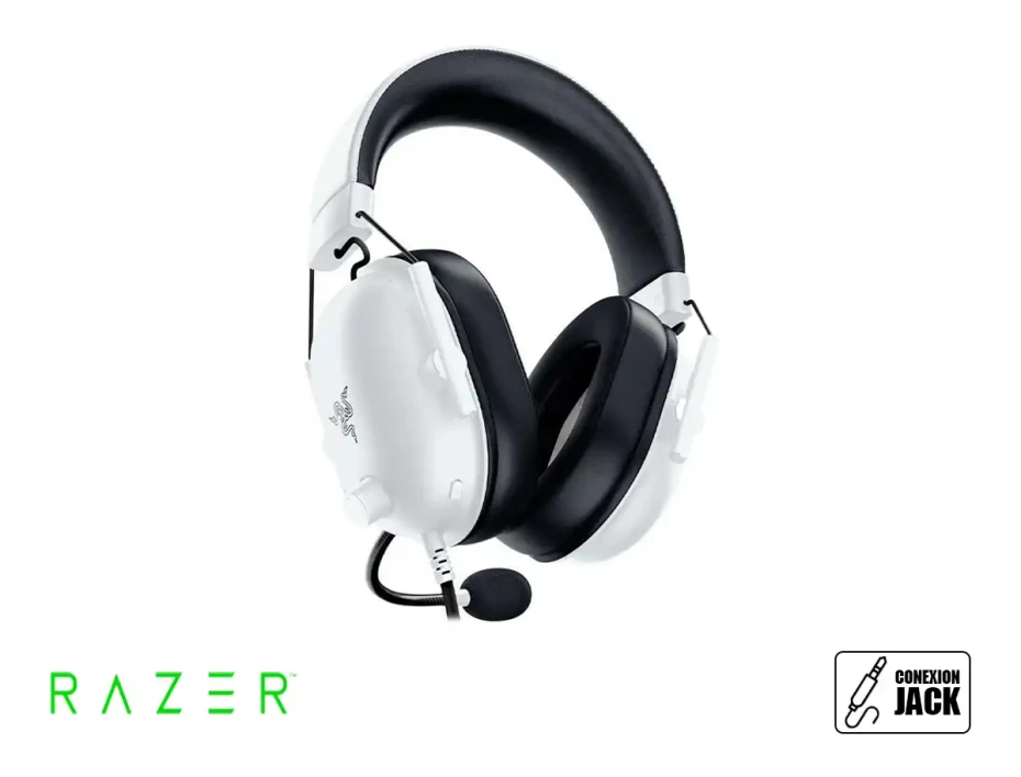 Auricular Razer Blackshark V2 X Gaming (rz04-03240700-r3u1) Interfaz Jack 3.5 Mm, Blanco