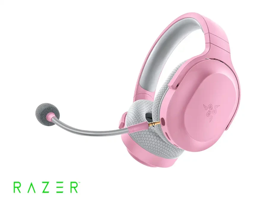 Auricular Inalambrico Razer Barracuda X 2022 Gaming (rz04-04430300-r3u1) Con Microfono, Interfaz Bt, Rosado C/ Blanco