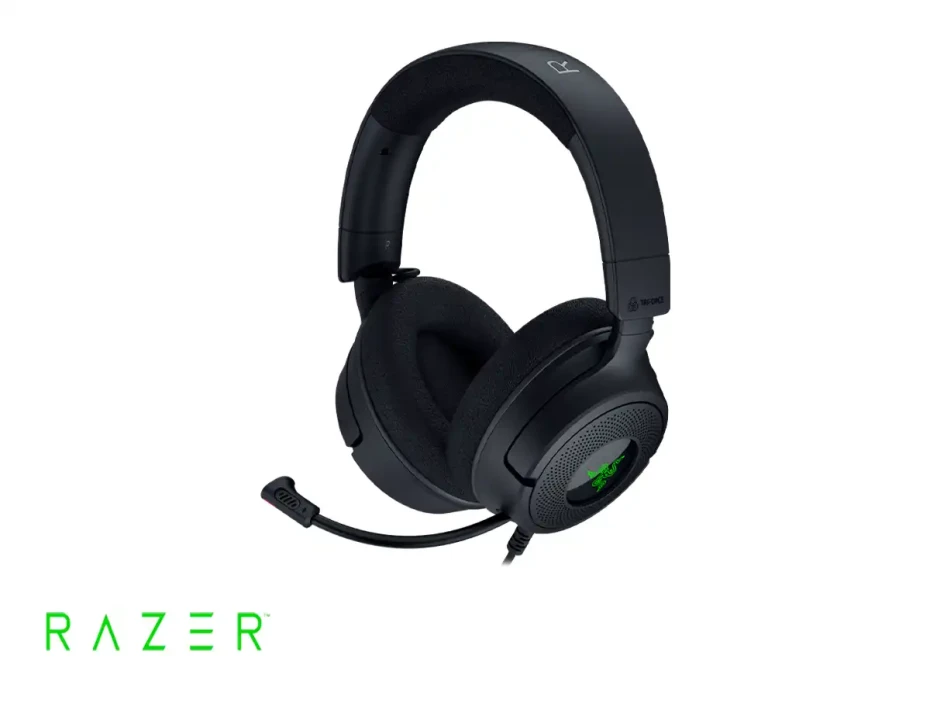 Auricular Razer Kraken V4 X Nasa (rz04-05180100-r3u1) Con Microfono, Interfaz Usb, Negro