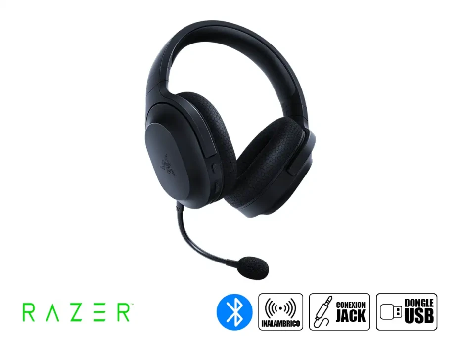 Auricular Inalambrico Razer Barracuda X 2022 Gaming (rz04-04430100-r3u1) Con Microfono, Interfaz Bt, Negro