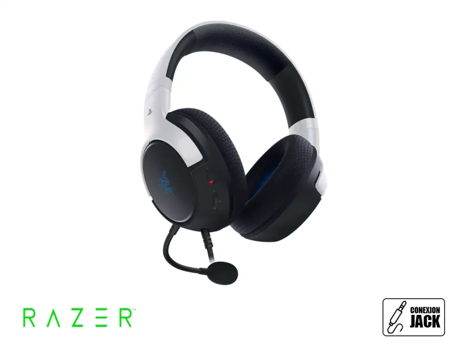 Auricular Razer Kaira X Playstation (rz04-03970700-r3u1) Gaming, Ps5/pc 3.5mm White