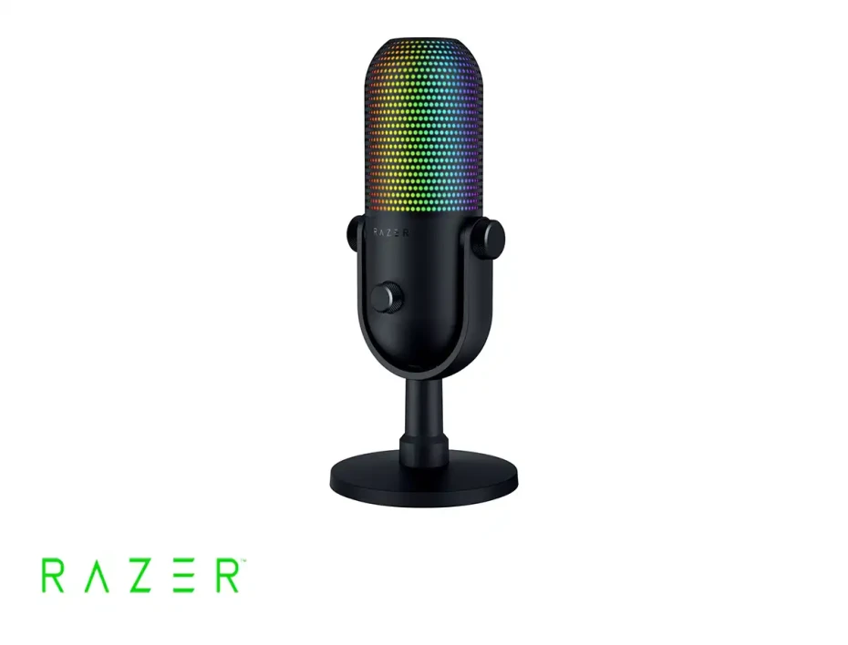 Microfono Razer Seiren V3 Croma (rz19-05060100-r3u1) Interfaz Usb, Negro