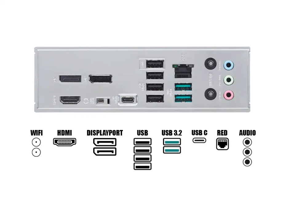 Placa Madre Asus B840m A Wifi  (90primeb840m-a-wifi)  4 Slot De Ram Ddr5