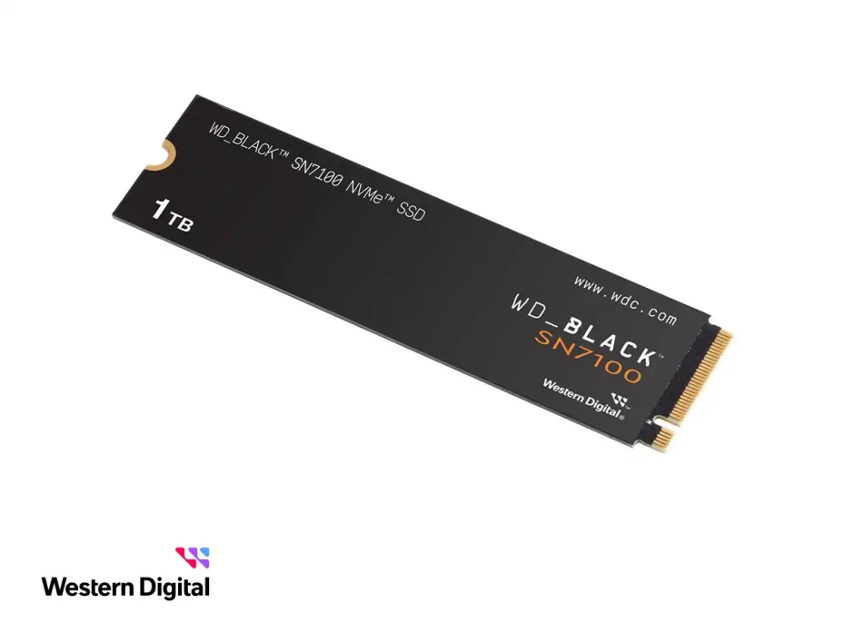 Unidad De Almacenamiento Ssd M.2 Pcie Western Digital 1tb Nvme Black Sn7100, 2280 (wds100t4x0e) Hasta 7250mb/s De Lectura
