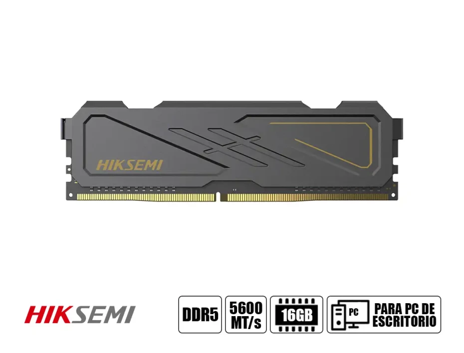 Memoria Ram Hiksemi Armor Ddr5 16gb (hsc516u56d2_16g) 5600 Mt/s, Negro