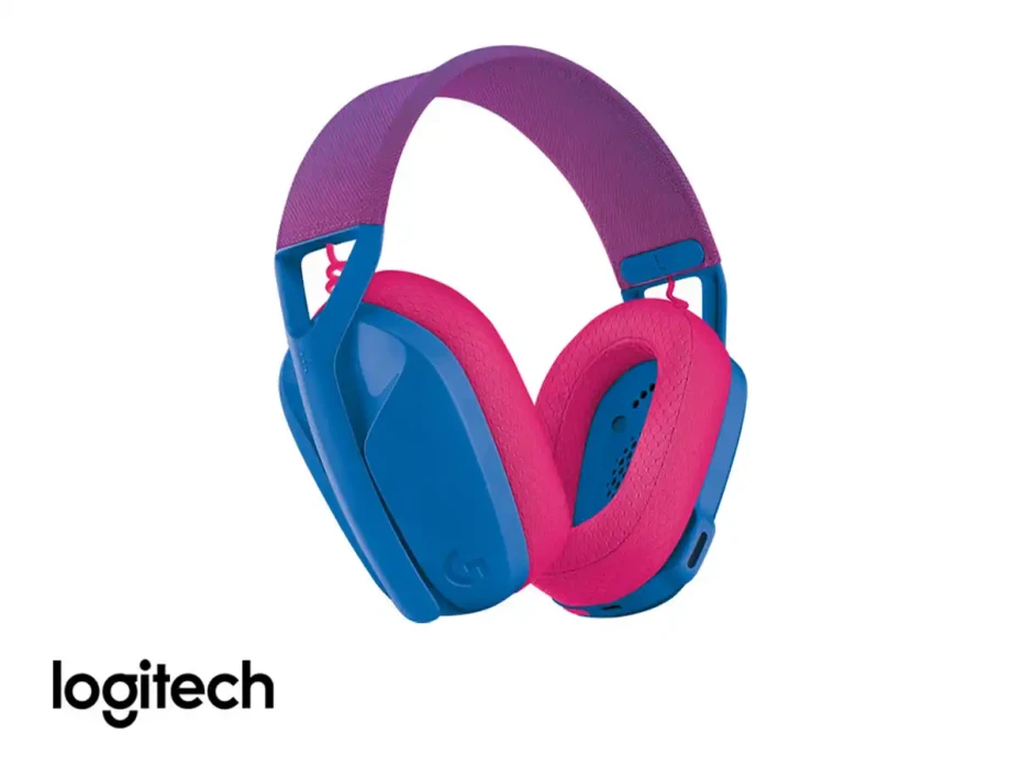 Auricular Inalambrico Logitech Lightspeed G435 Gaming (981-001061) Con Microfono, Azul / Rosado