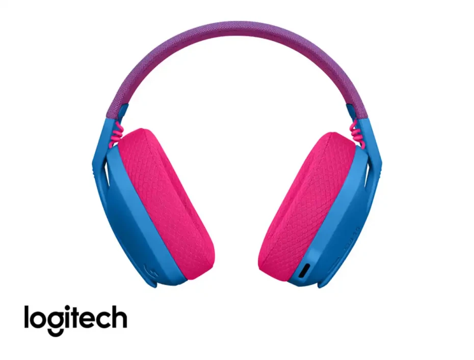 Auricular Inalambrico Logitech Lightspeed G435 Gaming (981-001061) Con Microfono, Azul / Rosado