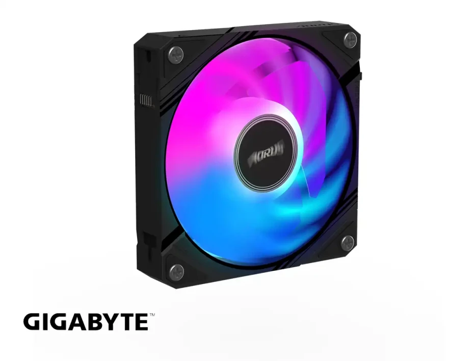 Cooler Para Case Gigabyte Rf120 Aorus Ez Chain (gp-ecfan1201) 120mm, Icue, Argb, Negro