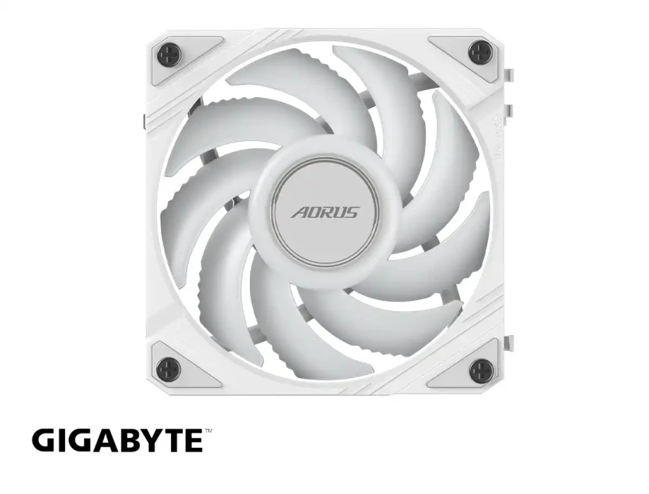 Cooler Para Case Gigabyte Rf120 Aorus Ez Chain Ice (gp-ecfan1201-ice) 120mm, Icue, Argb, Ice