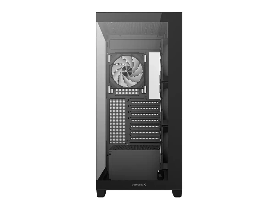 Case Deepcool Gaming Cg580 4f S/fuente  (r-cg580-bkada4-g-1) Paneles De Vidrio Templado, Negro