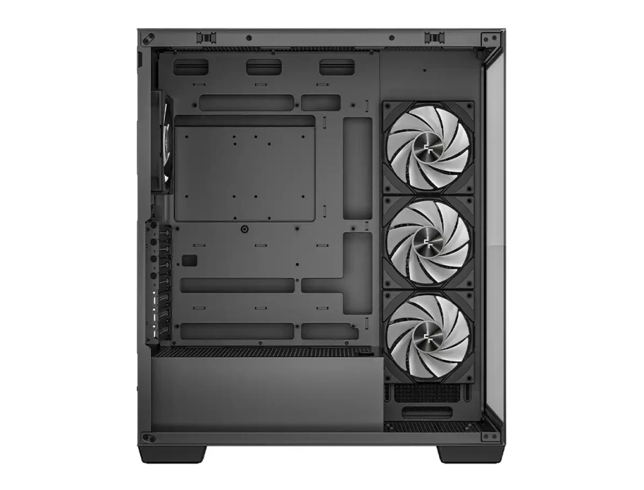 Case Deepcool Gaming Cg580 4f S/fuente  (r-cg580-bkada4-g-1) Paneles De Vidrio Templado, Negro