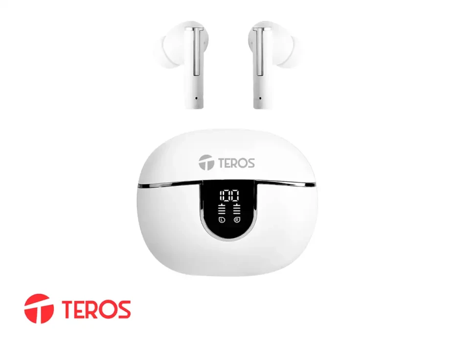 Auricular Teros Negro (te-8075w) Blanco