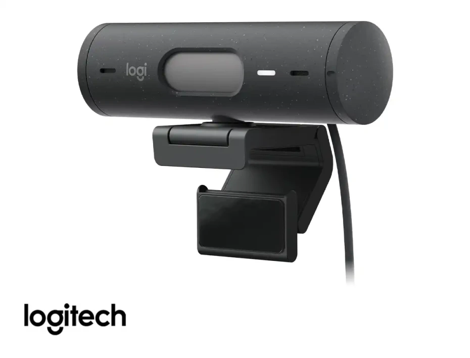 Camara Web Logitech Brio 500 (960-001412) Fhd 1920 X 1080, MicrÓfono Incorporado, Conexion Usb C, 4 Megapixeles, Lente De Cristal, Negro