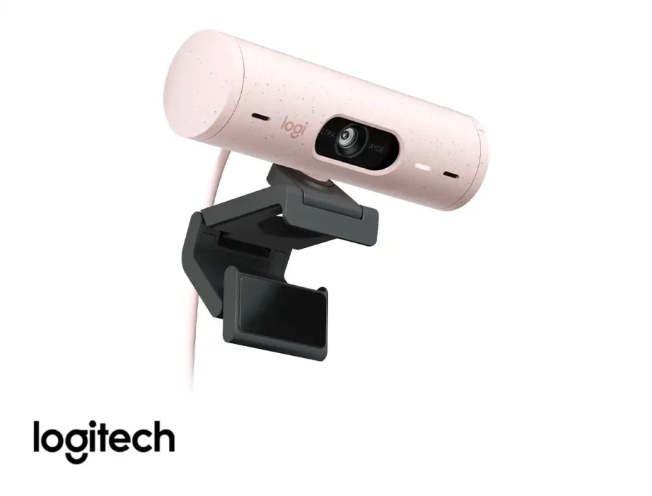 Camara Web Logitech Brio 500 (960-001418) Fhd 1920 X 1080, MicrÓfono Incorporado, Conexion Usb C, 4 Megapixeles, Lente De Cristal, Rosado