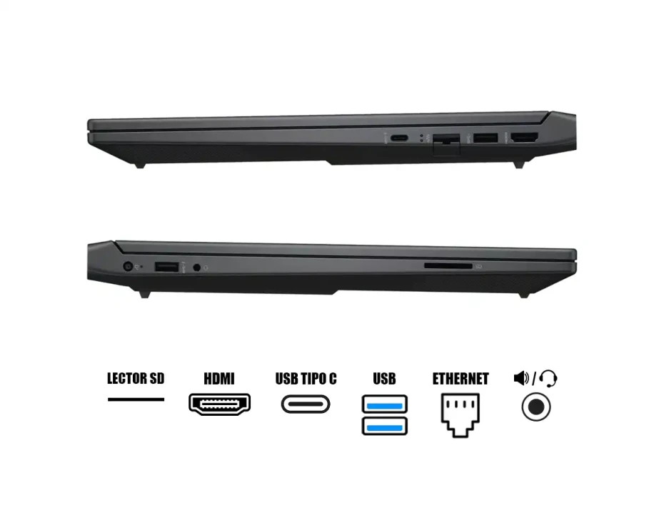 Laptop Hp Core I5-13420h Victus 15-fa2701 Gaming (b8ln4ua#aba) Pantalla 15.6" Fhd 144hz, Ram 16gb, Ssd 512gb, Rtx 4050 6gb, Win11, Silver, 13gen.
