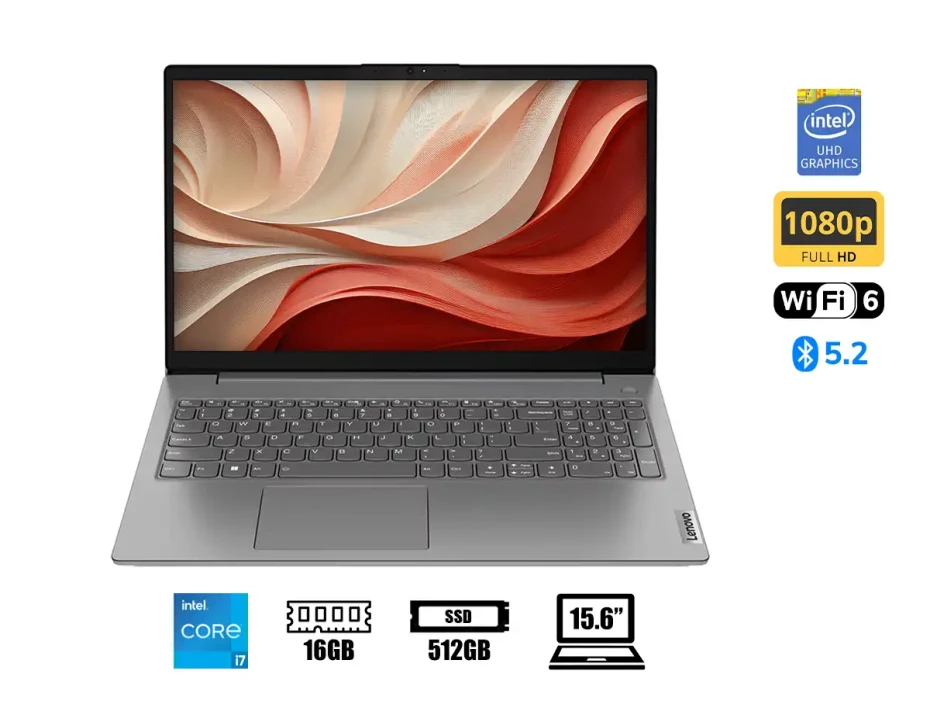 Laptop Lenovo Core I7-13620h V15 G4 (83a100r1lm) Pantalla 15.6" , Ram 16gb, Ssd 512gb, 13gen. Freedos