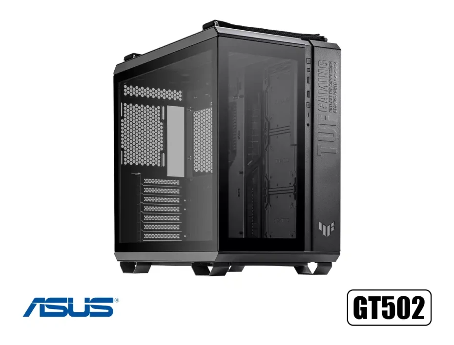 Case Asus Tuf Gaming Gt502/blk/tg S/fuente (gt502/blk/tg) Paneles De Vidrio, Negro